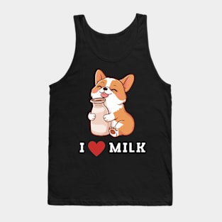 Cute Dog Milk Funny Tank Top